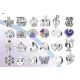 Faça você mesmo! Kit 2 em 1 para fazer pulseiras com charms - .Imagem