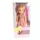 Κούκλα ορθίου τύπου 38 εκ. με ανοιχτό ροζ φόρεμα - .εικόνα