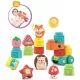 Set de cuburi de construcție moi cu animale – 22 buc. - .foto