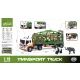 Dierentransporter met dierenfiguren en geluid - schaal 1:16 - .afbeelding
