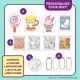 Puffy Poaches: Set de design charm pufos – reîncărcare - .foto