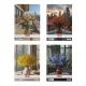 Cvetlični spiralni zvezek s kvadratki - A4, različni modeli - .slika