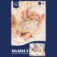 Pasgeboren babypop met rokje - 25 cm - .afbeelding