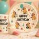 Happy Birthday! Kapibara mintás papírtányér - 6 db-os - . kép