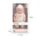 Cute Babies: Játékbaba fehér nadrágban - 28 cm - . kép