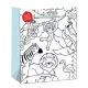 Τσάντα δώρου με ζωάκια για χρωμάτισμα - 26 x 32 εκ. - .εικόνα