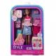 Barbie: Könnyen öltöztethető és fésülhető Barbie baba kiegészítőkkel - . kép