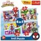 Puzzle 4in1 - Pókember (12, 15, 20, 24 db) CSOMAGOLÁSSÉRÜLT - . kép