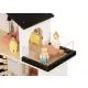 Casă de păpuși Tooky Toy, pe două niveluri, cu terasă, din lemn - .foto