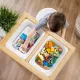 Tooky Toy: Drewniany, sensoryczny stolik wielofunkcyjny - .zdjęcie 
