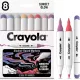 Crayola: Markere pentru artă - Set de carioci în culorile apusului, 8 buc. - .foto