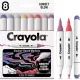 Crayola: Markere pentru artă - Set de carioci în culorile apusului, 8 buc. - .foto
