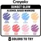 Crayola: Art Markers - Naplemente színű filctollkészlet, 8 db-os - . kép