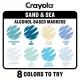 Crayola: Art Markers - Homok és tenger színű filctollkészlet, 8 db-os - . kép