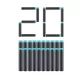 ZURU X-Shot Excel: 20 db-os habszivacs lövedék utántöltő - 1. széria - . kép