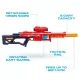 ZURU X-Shot Excel: Ranger X8, pistolă cu tambur cu burete, 8 focuri, 24 proiectile – seria 1 - .foto