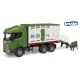 Bruder – Φορτηγό μεταφοράς ζώων Scania Super 560R με 1 φιγούρα αγελάδας - .εικόνα