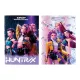 K-POP Demon Hunters - Huntrix A4-ess, 50 lapos, puha borítós, tűzött füzet 2 féle mintával - . kép