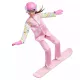 Barbie: 65. évfordulós karrier játékszett - Snowboard-os baba CSOMAGOLÁSSÉRÜLT - . kép