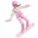 Barbie: set de joacă carieră 65 ani - păpușă snowboard, AMBALAJ DETERIORAT - .foto