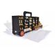 Dickie: Riesen-Autotransporter mit 9 Spielzeugautos – 62 cm, schwarz-orange - . bild aus