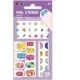 Avenir: Set glitzernder Nagelsticker mit Blumen - . bild aus