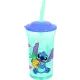 Stitch: Plastična čaša s poklopcem i slamkom - 460 ml - .slika