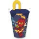 LEGO Ninjago: Pahar din plastic cu capac și pai – 430 ml - .foto