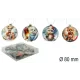 Glob de Crăciun rotund, 8 cm, cu animăluțe drăguțe, set de 4 bucăți - .foto