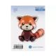 Balon od folije crvena panda – 60 cm, pakirano - .slika