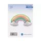 Palloncino a pellicola arcobaleno pastello 60 cm, confezionato - .immagine