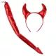 Duivelse kostuumaccessoireset - one size - .afbeelding
