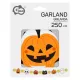 Ghirlandă de hârtie cu model de Halloween, 250 cm, colorată - .foto