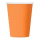 Pahar de hârtie colorat portocaliu, 250 ml, set 6 buc. - .foto