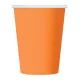 Farebný papierový pohár – oranžový, 250 ml, balenie 6 ks - .Obrázok