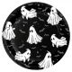 Boo! Piatti di carta con fantasmi, 18 cm, confezione da 6 - .immagine