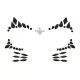 Adesivi viso con strass – Gattino - .immagine