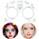 Abțibild facial cu cristale – Día de los Muertos - .foto