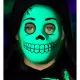 Maschera EVA a forma di scheletro fluorescente - .immagine