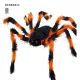 Ragno gigante snodabile nero e arancione, 80 cm - .immagine