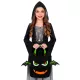 Săculeț de Halloween pentru dulciuri, cu model de liliac - .foto