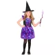 Costum de vrăjitoare albastru-mov cu model, mărimea 128 - .foto