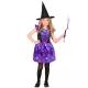 Costume da strega con fantasia blu e viola - taglia 140 - .immagine