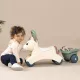 Little Smoby: Póni bébijárgány utánfutóval és ülés alatti játéktárolóval - bézs-zöld-CSOMAGOLÁSSÉRÜLT - . kép