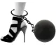 Lanț cu cătușe, accesoriu de costum – mărime universală - .foto