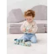 Eichhorn: trenuleț de lemn cu model panda și cuburi de construit - .foto