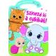 Kleur de schattige figuurtjes in! - kleurboek voor kinderen - .afbeelding