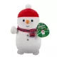 Squishmallows: Manny, om de zăpadă cu fes și fular roșu din pluș, 25 cm - .foto