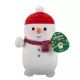 Squishmallows : Manny, bonhomme de neige avec bonnet rouge et écharpe, peluche, 25 cm - .image