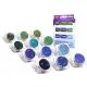 TyToo: Set sclipici pentru tatuaje cu sclipici - 12 x 2,5 ml, culori reci - .foto